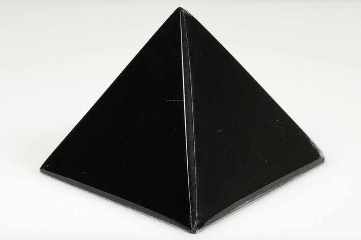 2" Polished, Black Obsidian Pyramids - Photo 1